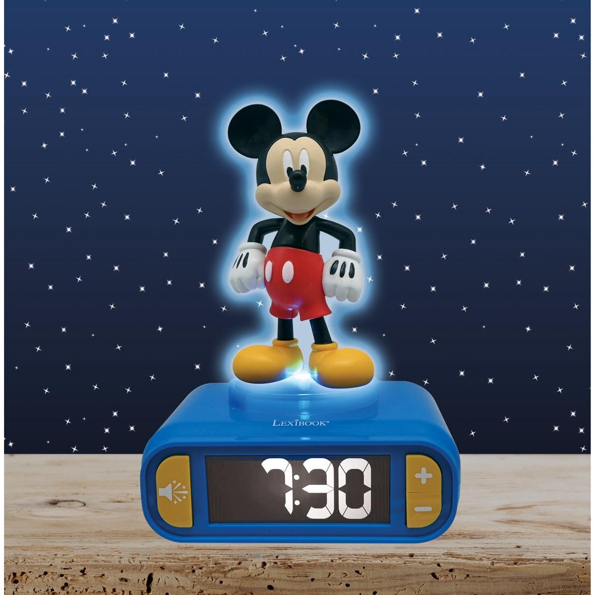 lexibook-mickey-reloj-despertador-luz-nocturna-rl800mchlxb image 6
