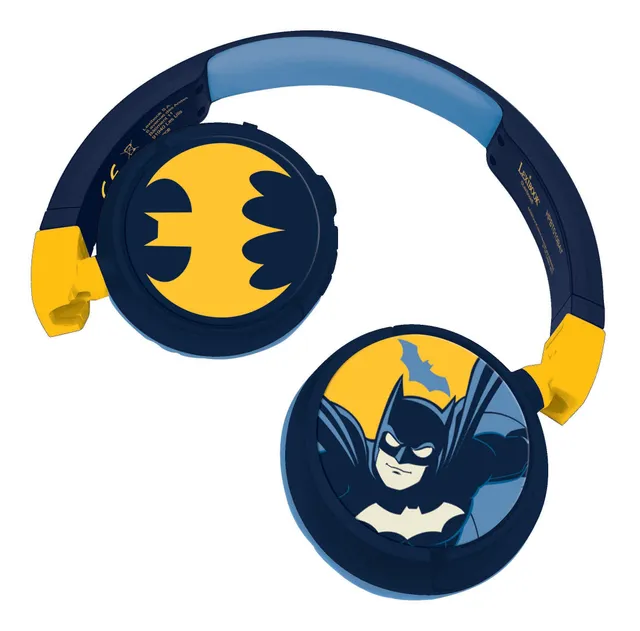 lexibook-batman-hpbt010bat-auriculares-bluetooth-infantiles-2-en-1 image 1