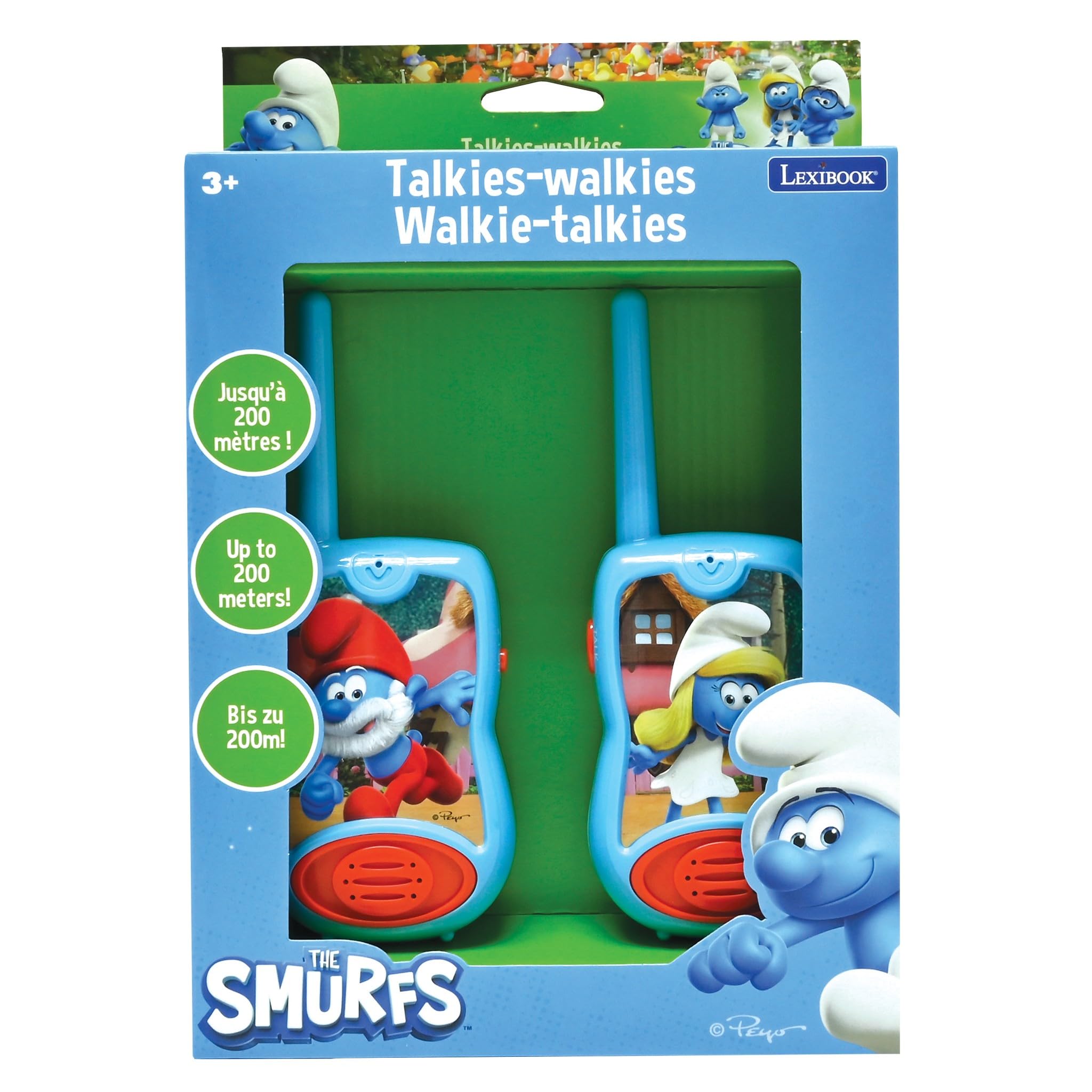 lexibook-los-pitufos-walkie-talkies-infantiles-tw12sf image 2