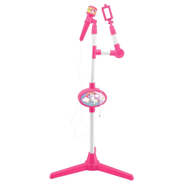 lexibook-micr-fono-con-altavoz-y-soporte-luminoso-unicornio-rosa-s150uni image 1