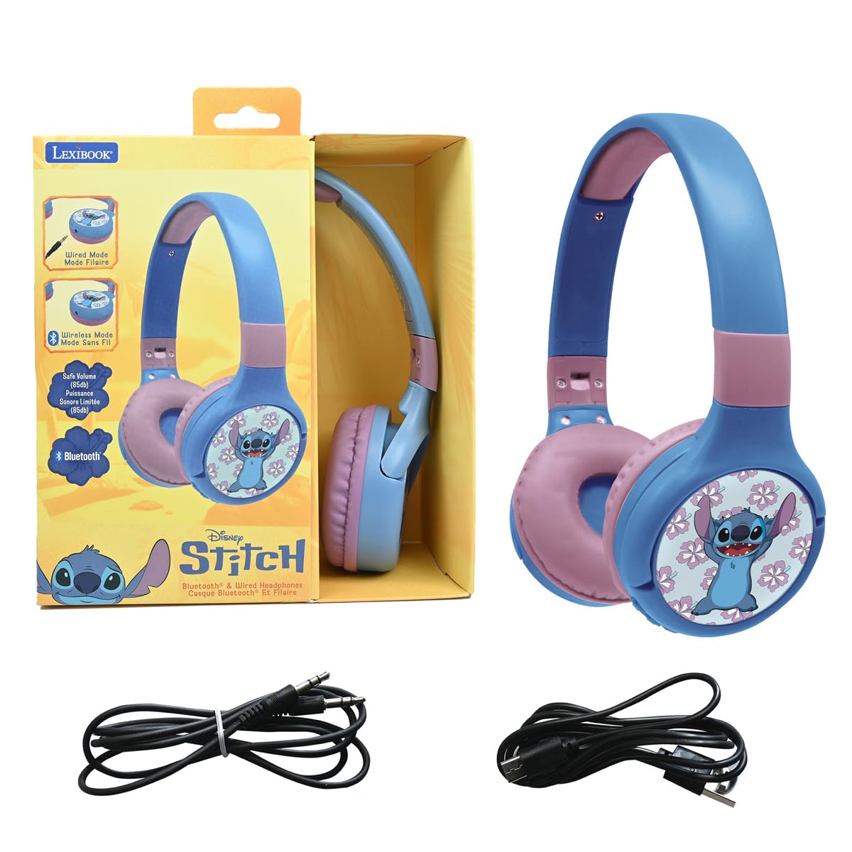 lexibook-stitch-auriculares-bluetooth-hpbt010dlxb-2-en-1 image 2