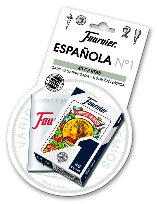 fournier-n-1-baraja-espa-ola-40-cartas-reglamento-mus-y-tute image 1