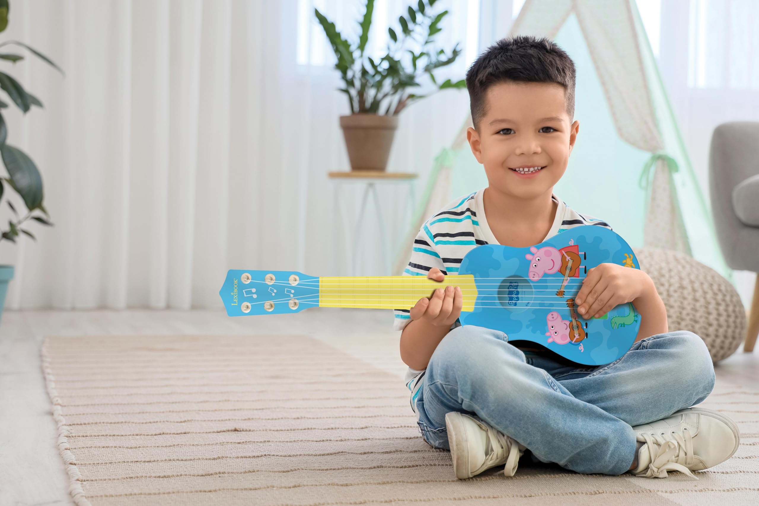 lexibook-k200pplxb-peppa-pig-mi-primera-guitarra-21-6-cuerdas-nailon image 3