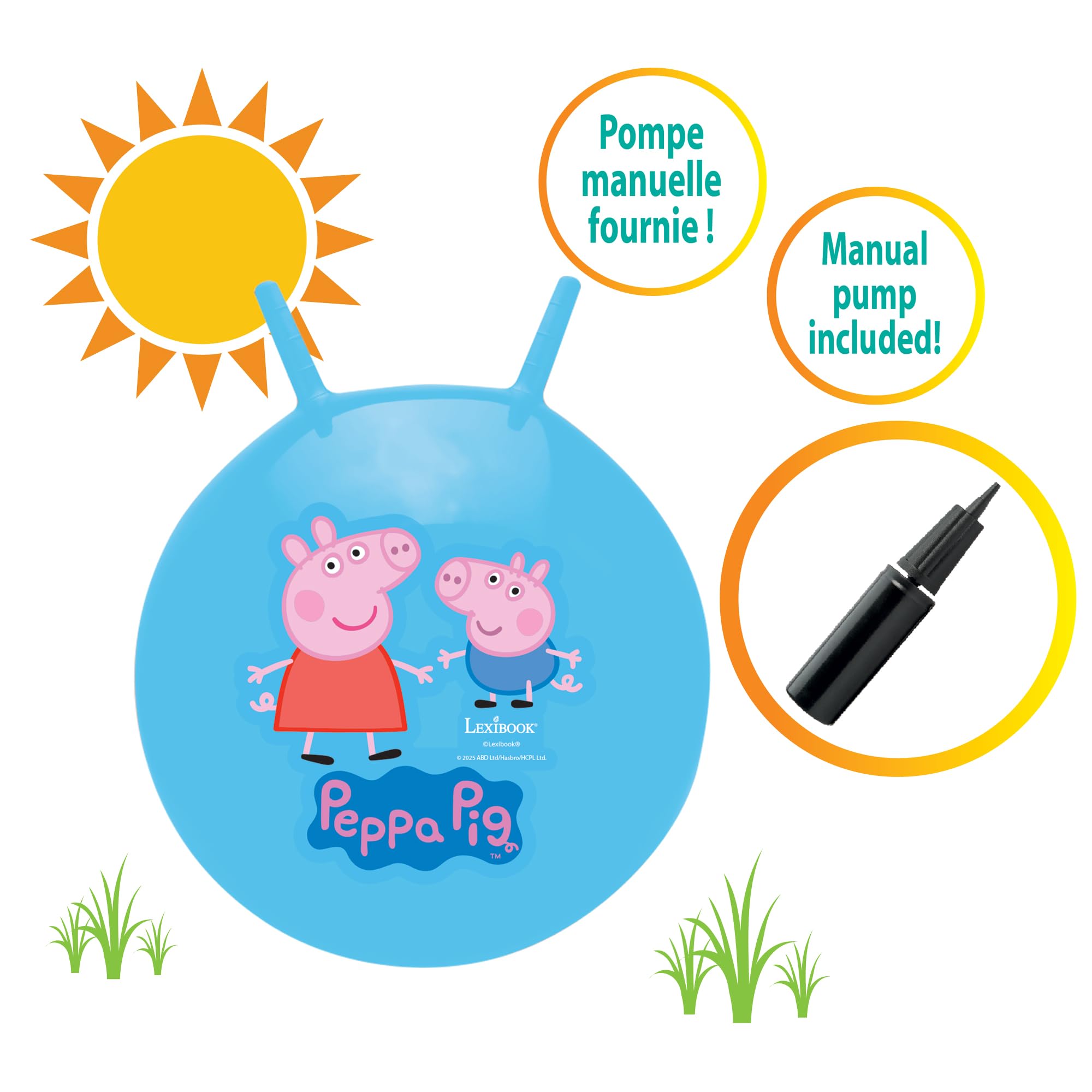 lexibook-peppa-pig-pelota-saltarina-hinchable-bg040pp-45-cm image 2