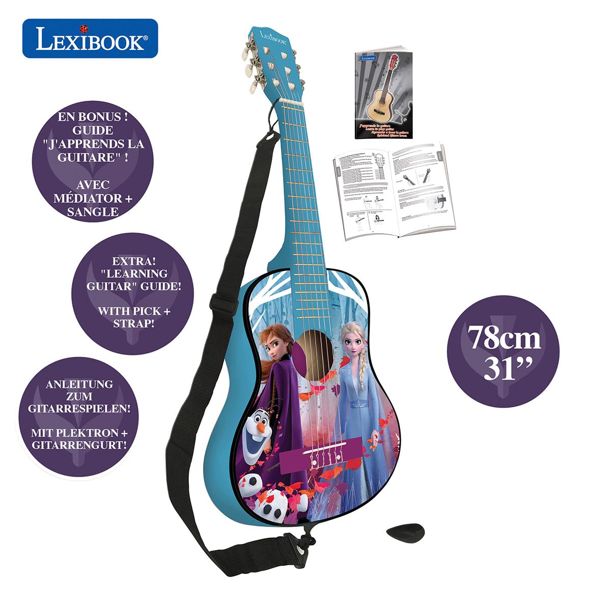 lexibook-frozen-guitarra-ac-stica-madera-k2000fz image 2