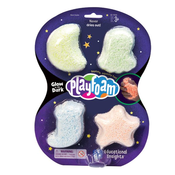 falomir-juegos-playfoam-glow-in-the-dark-4-pack-masa-moldeable image 1