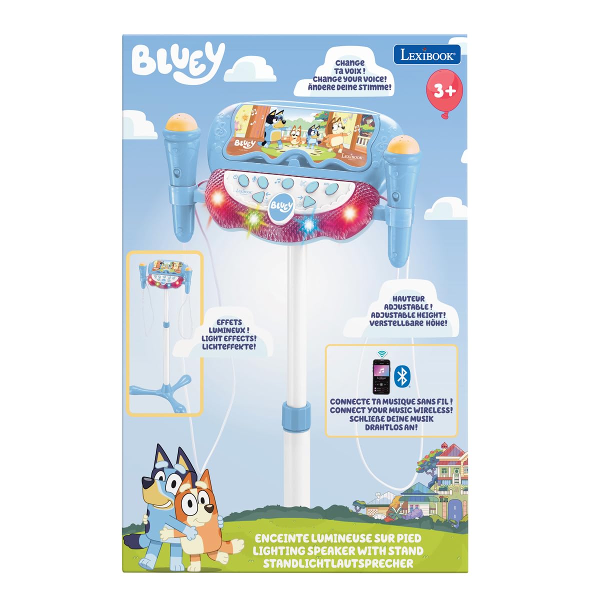 lexibook-bluey-karaoke-altavoz-luminoso-con-2-micr-fonos-s160by image 5