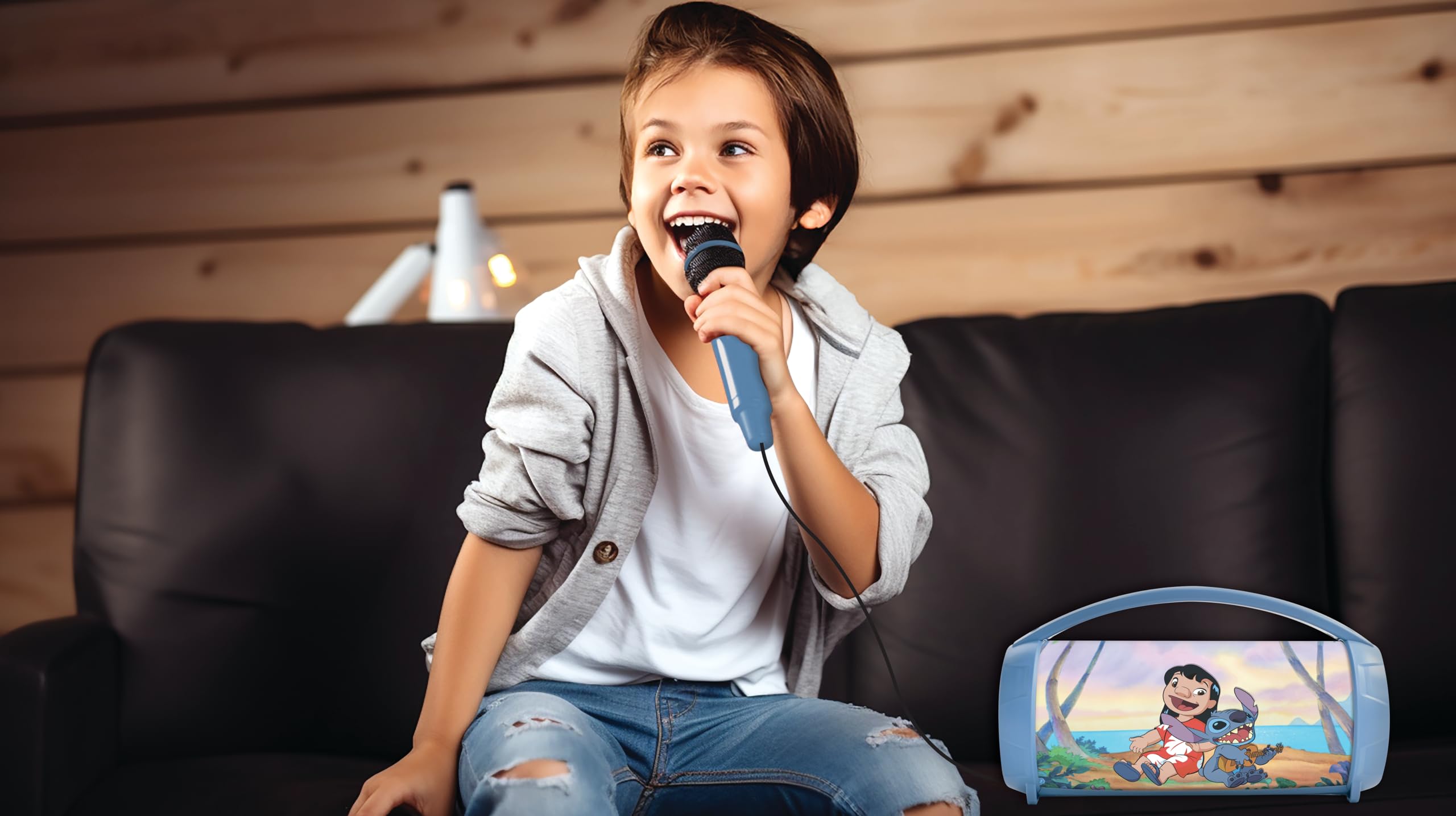 lexibook-stitch-btp585dzlxb-altavoz-karaoke-azul-con-micr-fono image 5