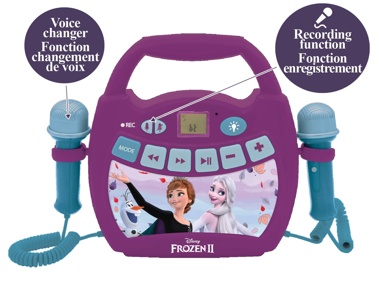 lexibook-frozen-reproductor-karaoke-modelo-mp320fzzlxb image 2