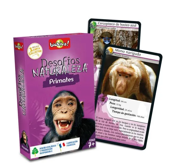 falomir-juegos-desaf-nat-primates-collector-juego-de-cartas image 1