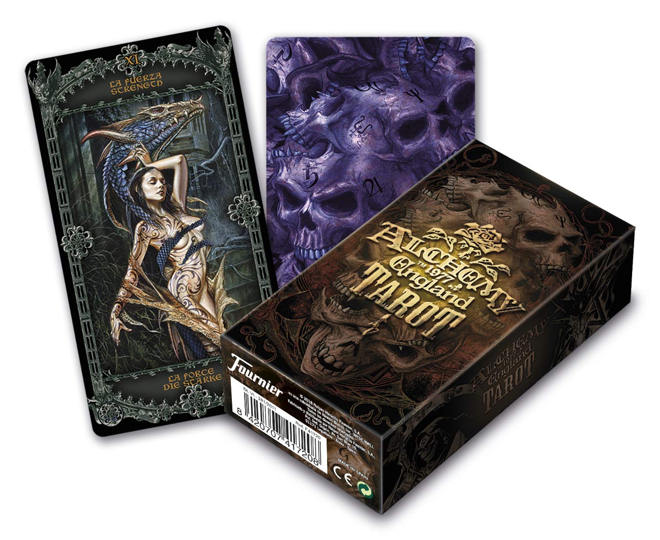 fournier-tarot-alchemy-negro-baraja-78-cartas image 4