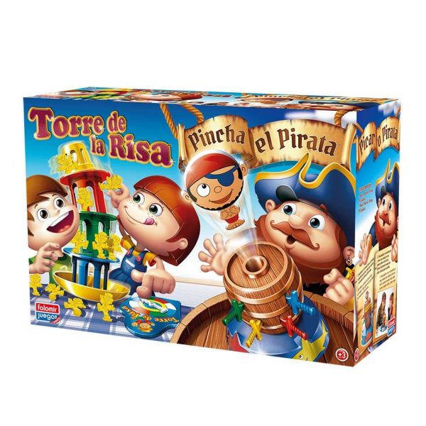 falomir-juegos-pincha-pirata-torre-risa-pack-juegos-de-mesa image 2