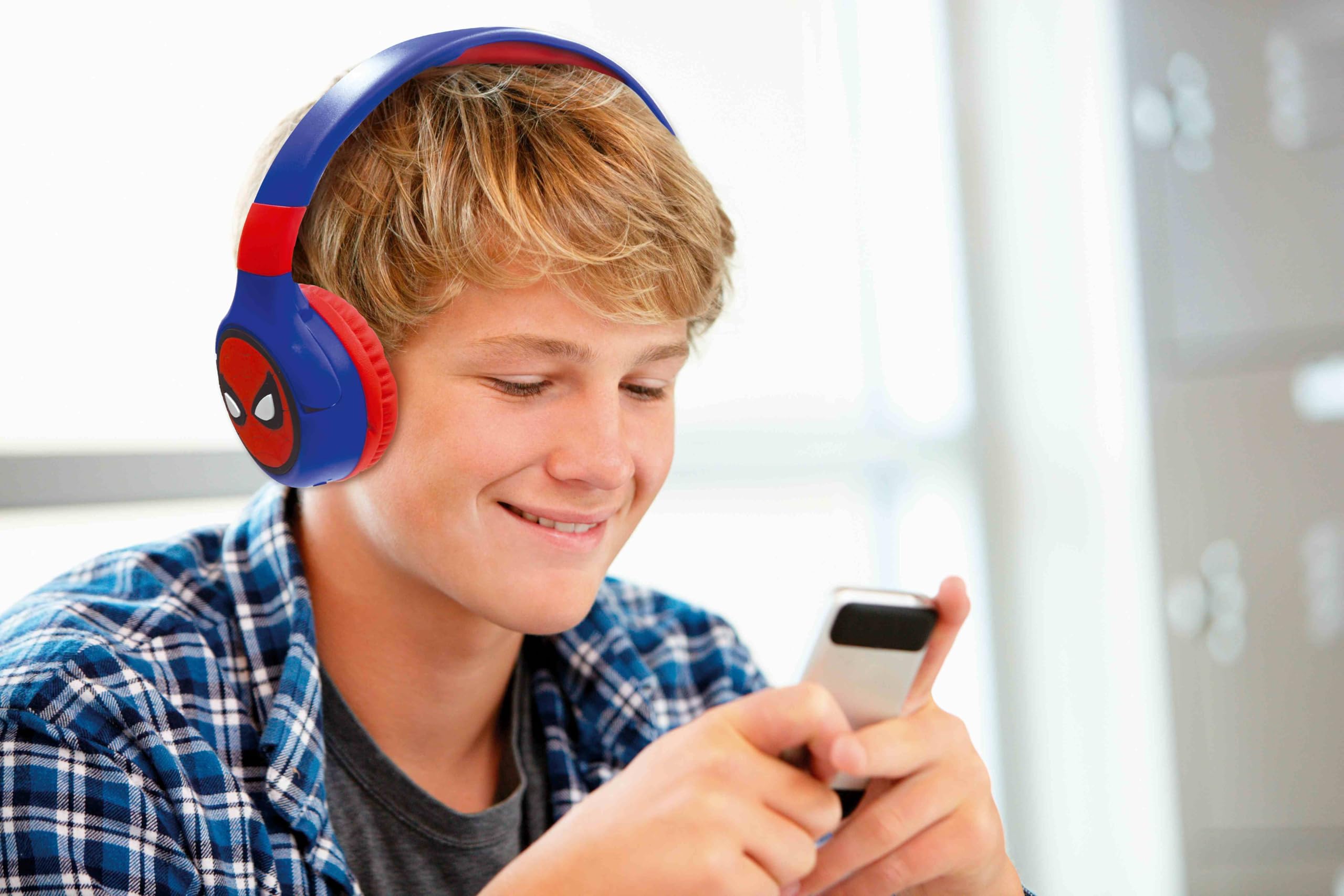 lexibook-spider-man-hpbt010splxb-auriculares-bluetooth-infantiles image 5