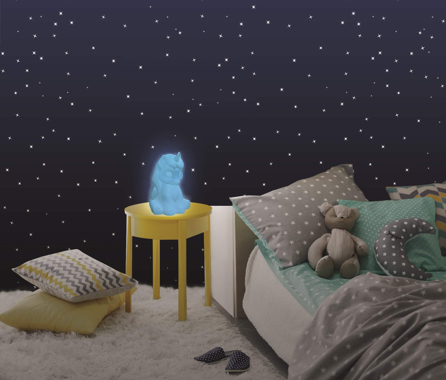 lexibook-decotech-luz-nocturna-unicornio-nlj008-blanco-multicolor image 4