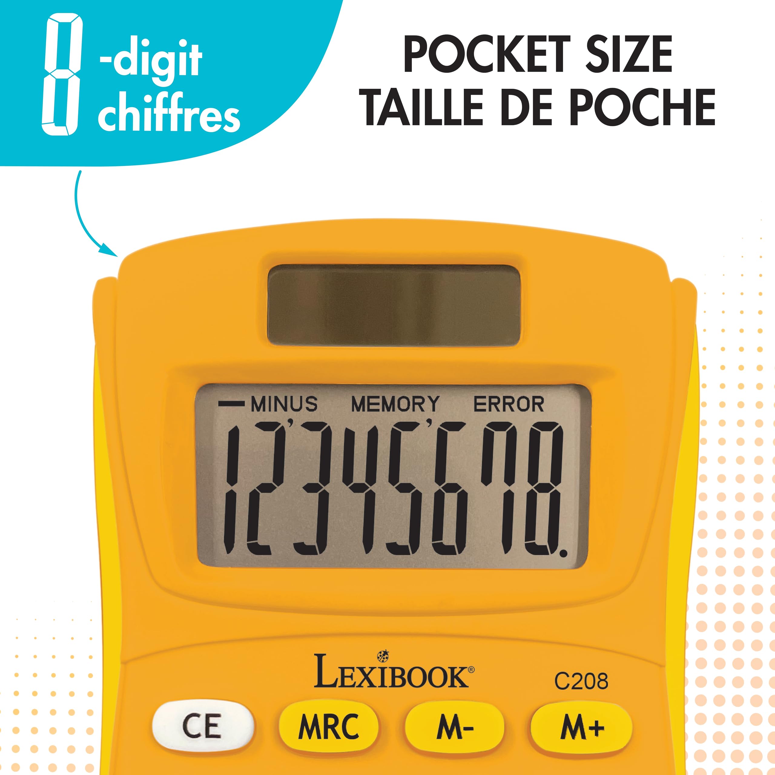 lexibook-fruities-c208d-calculadora-de-bolsillo-8-d-gitos-doble-alimentaci-n image 3