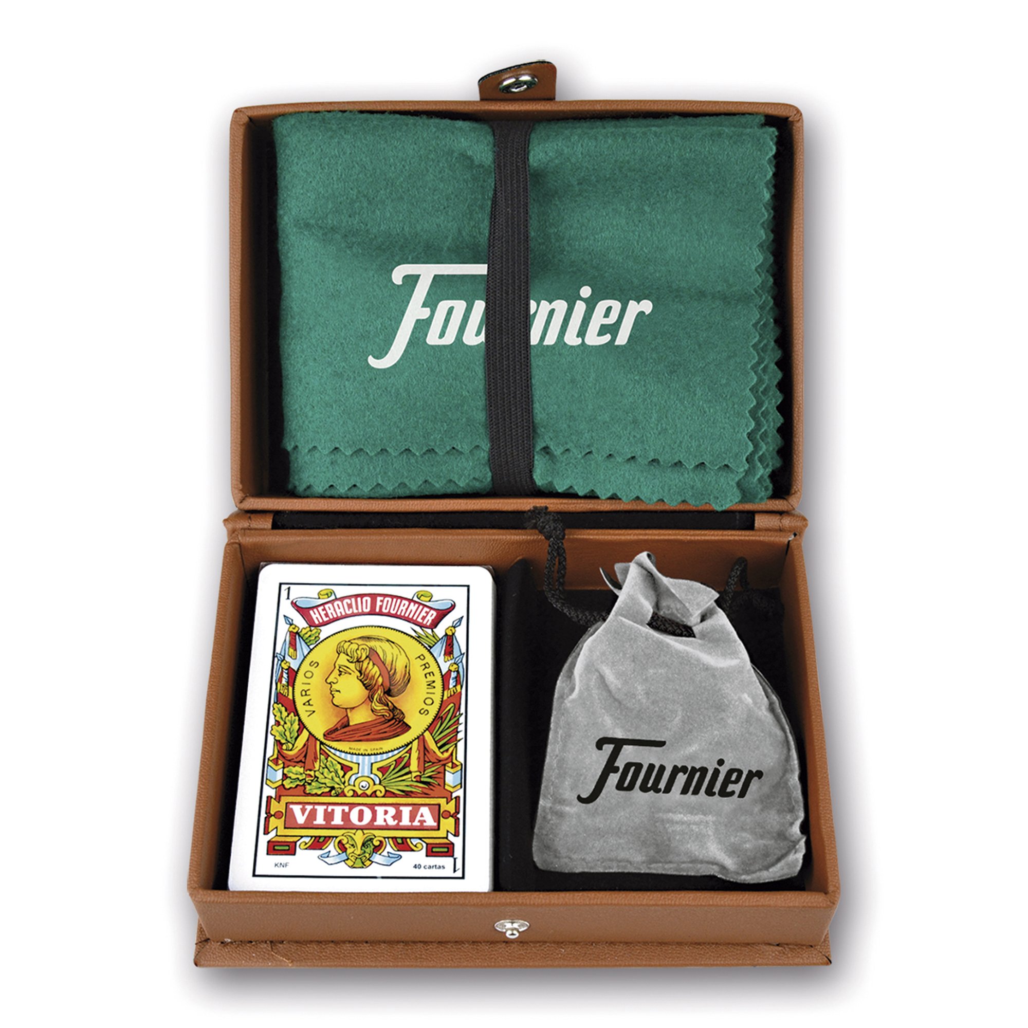 fournier-set-mus-en-estuche-polipiel-con-baraja-tapete-y-amarracos image 1