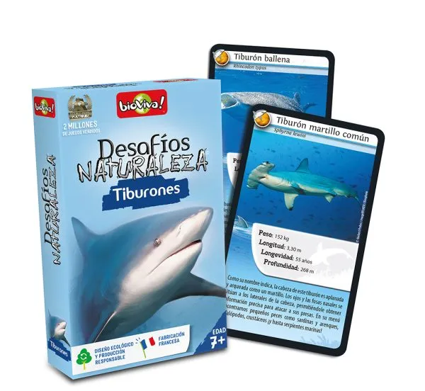 falomir-juegos-desaf-os-naturaleza-tiburones-collector-juego-de-cartas image 1