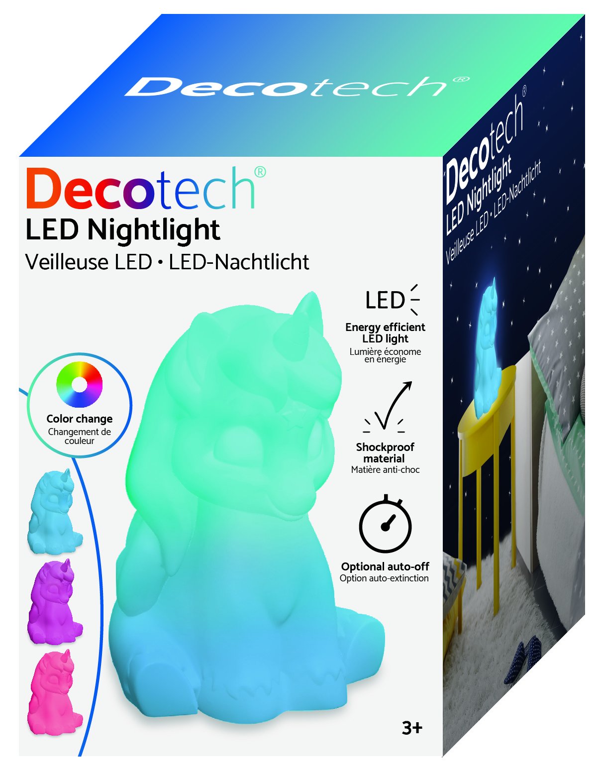 lexibook-decotech-luz-nocturna-unicornio-nlj008-blanco-multicolor image 7