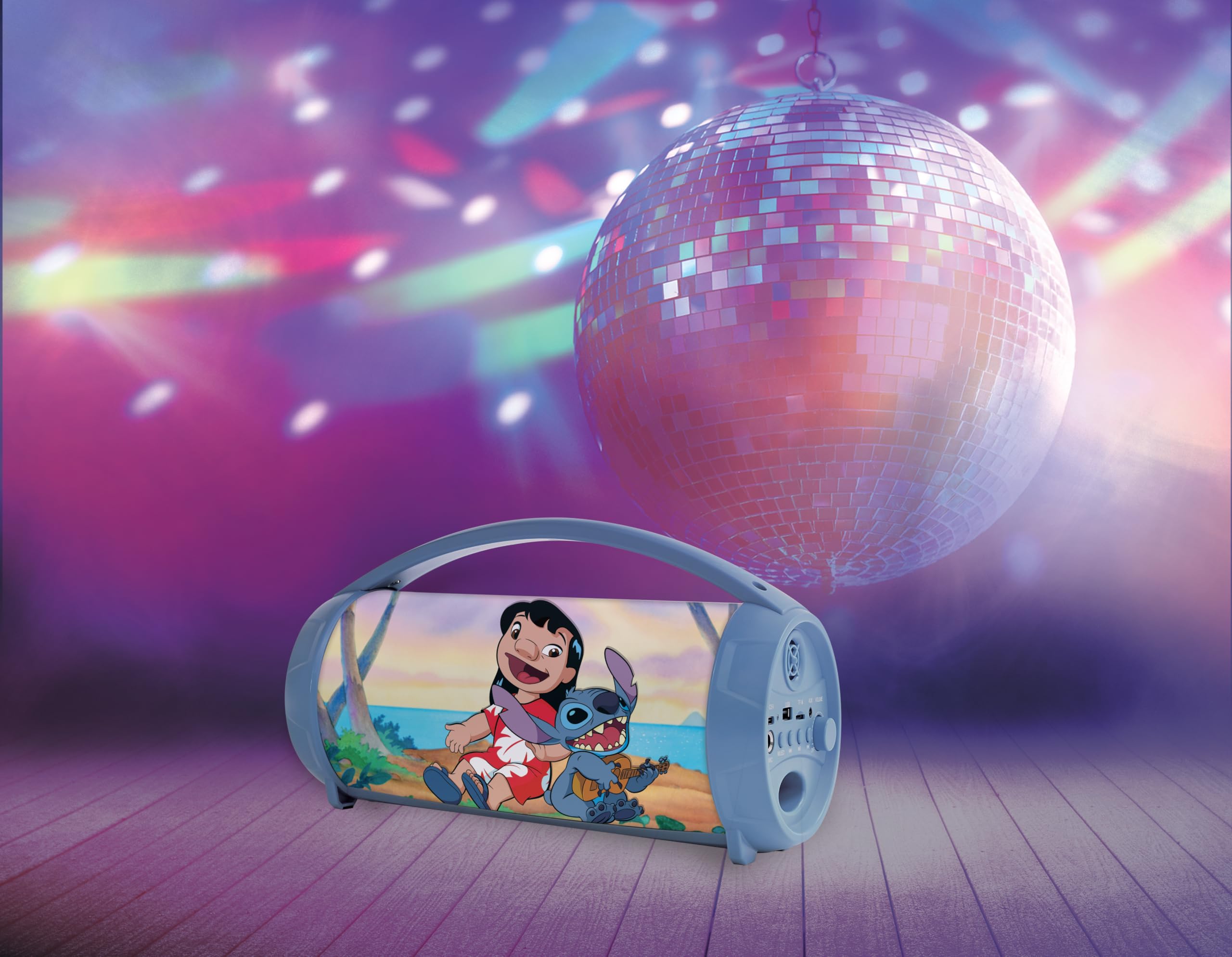 lexibook-stitch-btp585dzlxb-altavoz-karaoke-azul-con-micr-fono image 3
