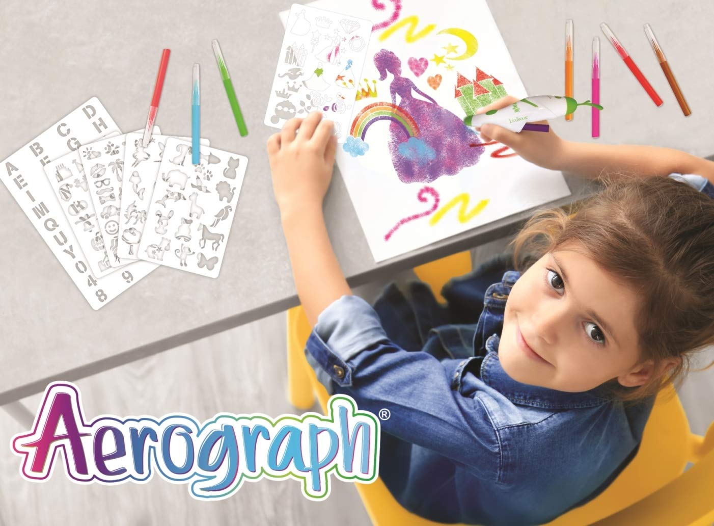lexibook-cr800-aer-grafo-electr-nico-recargable-con-12-l-pices-y-plantillas image 6
