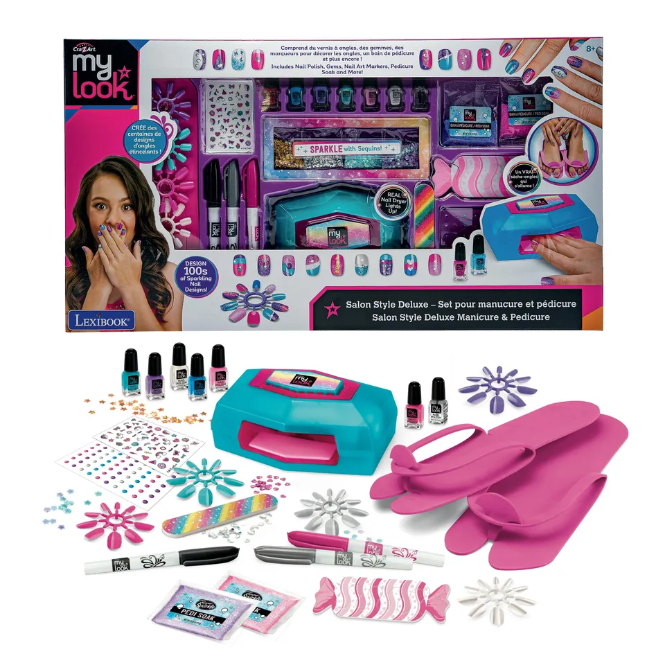 lexibook-crss32-set-de-manicura-y-pedicura-estilo-sal-n-deluxe-rosa-azul image 1