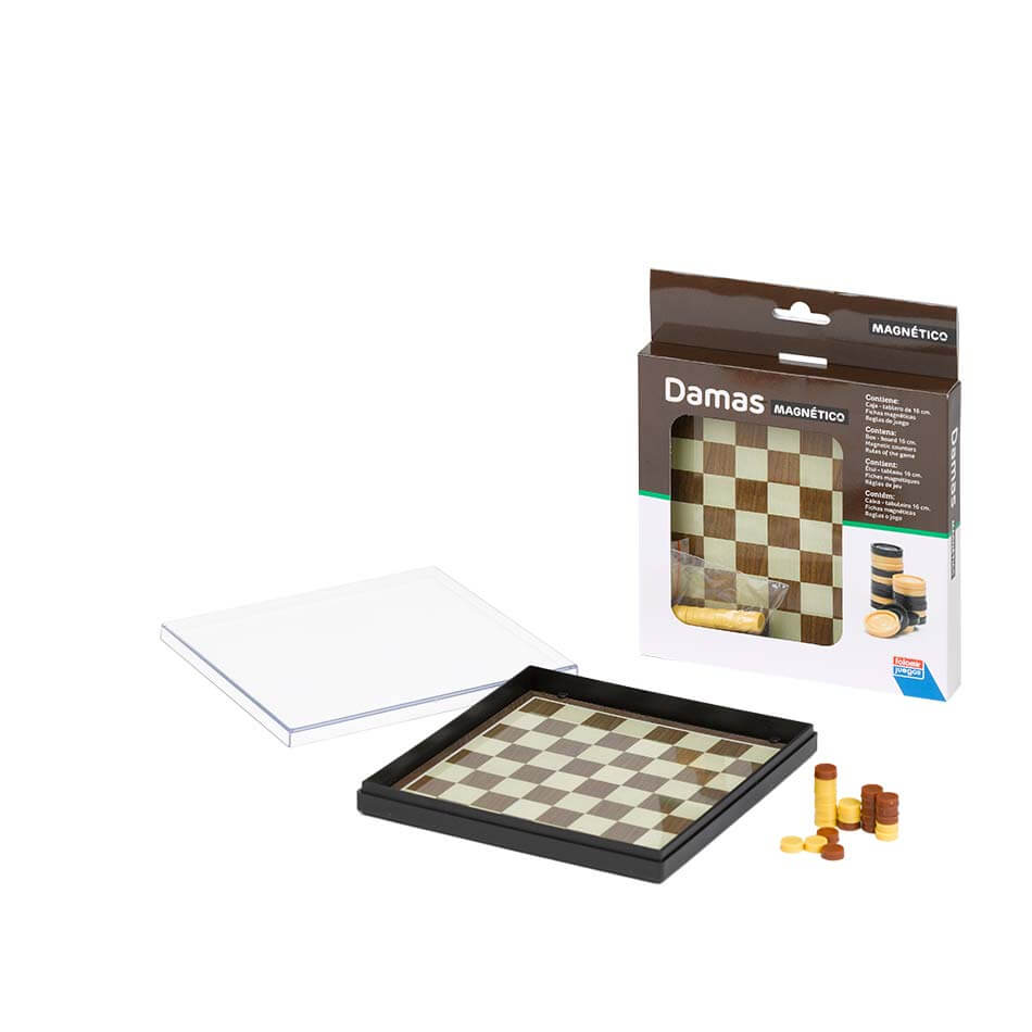 falomir-juegos-damas-magn-tico-juego-de-viaje-tablero-16-x-16-cm image 2