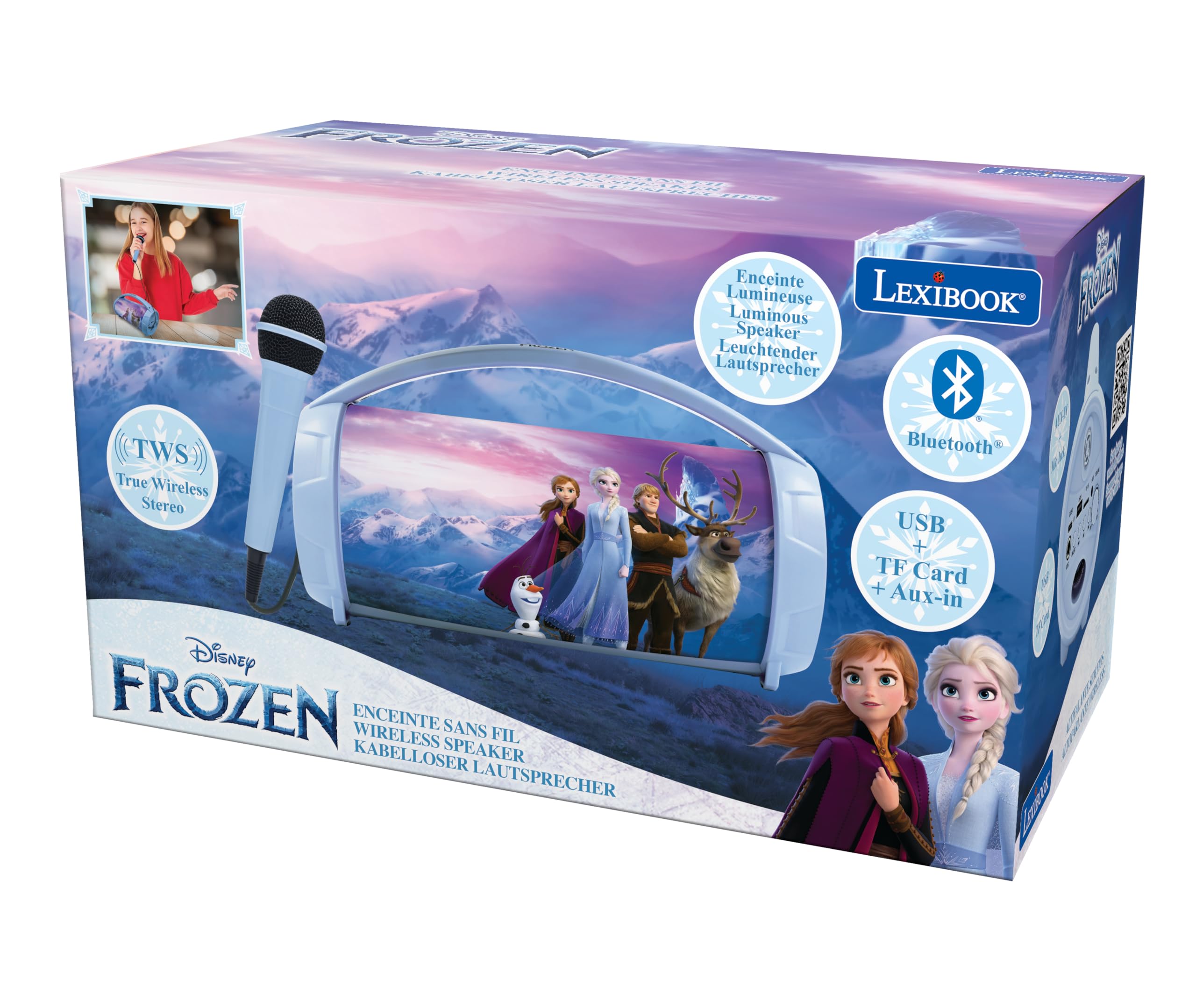 lexibook-frozen-altavoz-karaoke-azul-y-morado-btp585fzzlxb image 6