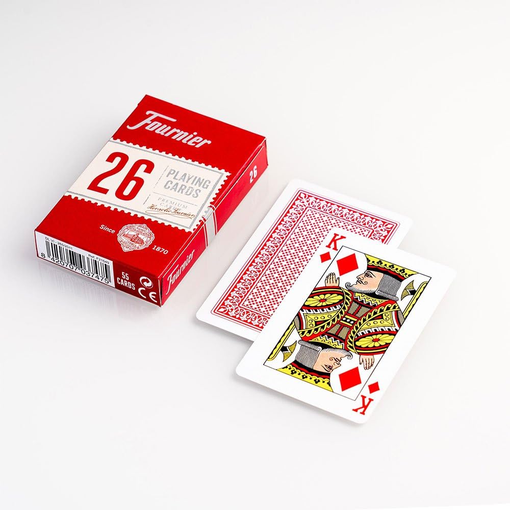 fournier-n-26-baraja-de-cartas-de-bridge-55-cartas-rojo-azul image 6