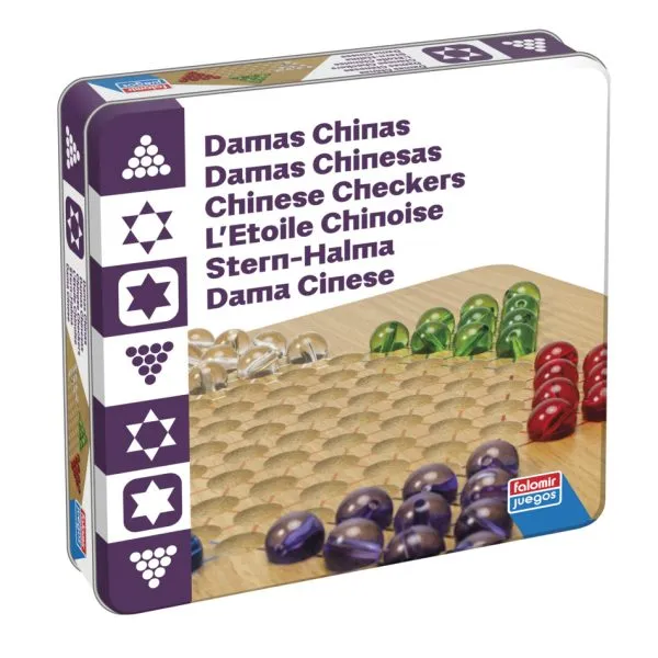 falomir-juegos-damas-chinas-caja-de-lata-con-accesorios-de-madera image 1