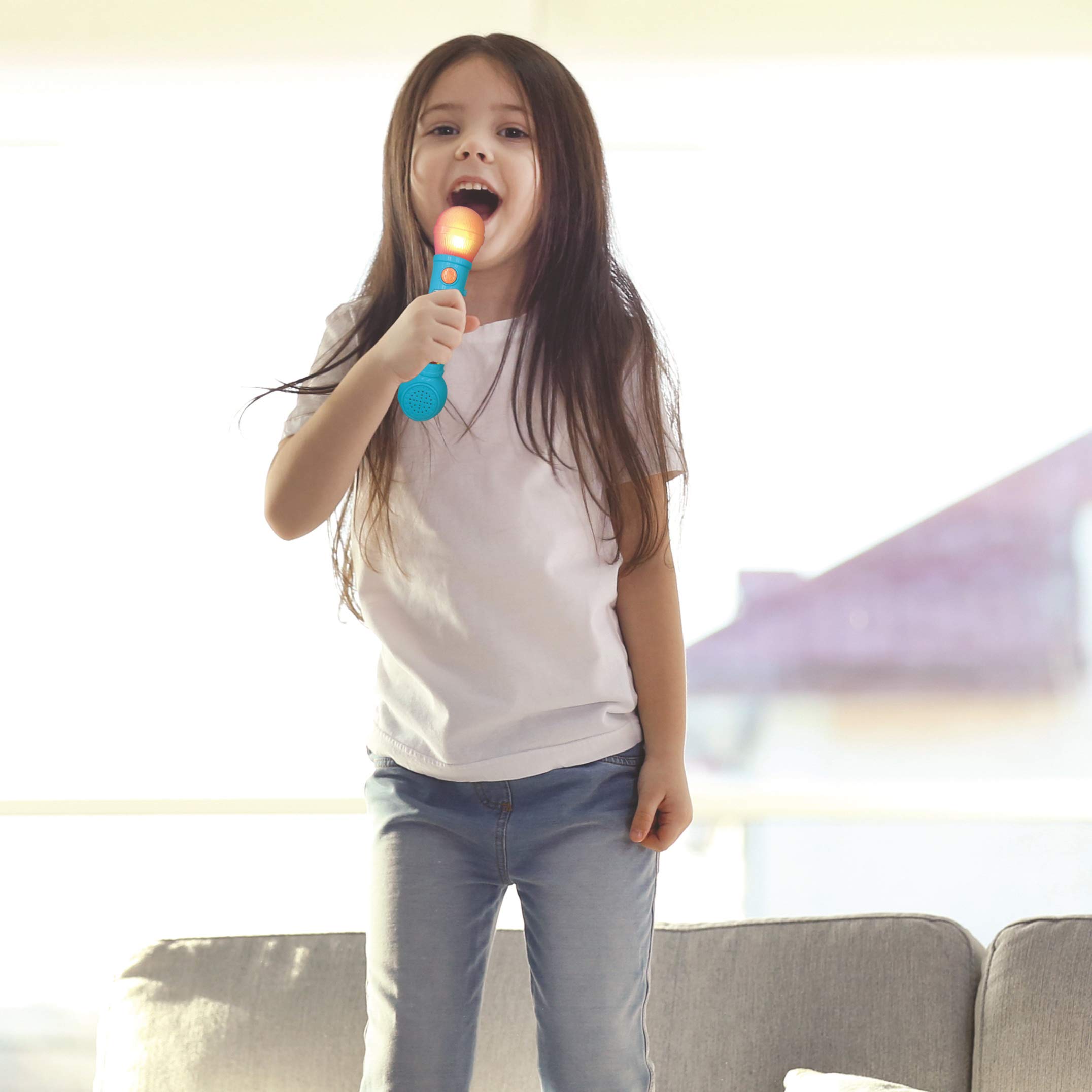 lexibook-baby-shark-micr-fono-luminoso-mic80bslxb-azul-naranja image 3