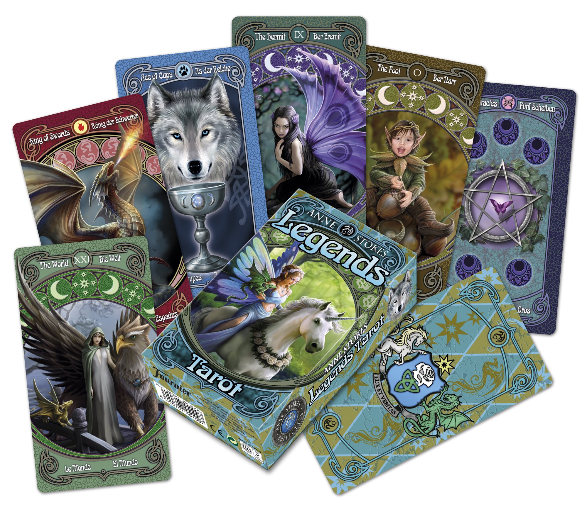 fournier-baraja-tarot-anne-stokes-legends-78-cartas image 4