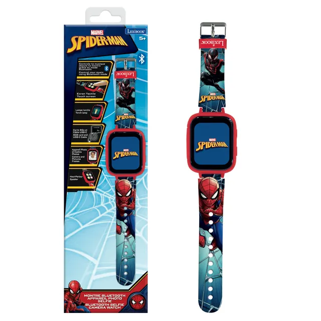 lexibook-spider-man-reloj-bluetooth-con-c-mara-dmw071sp image 1