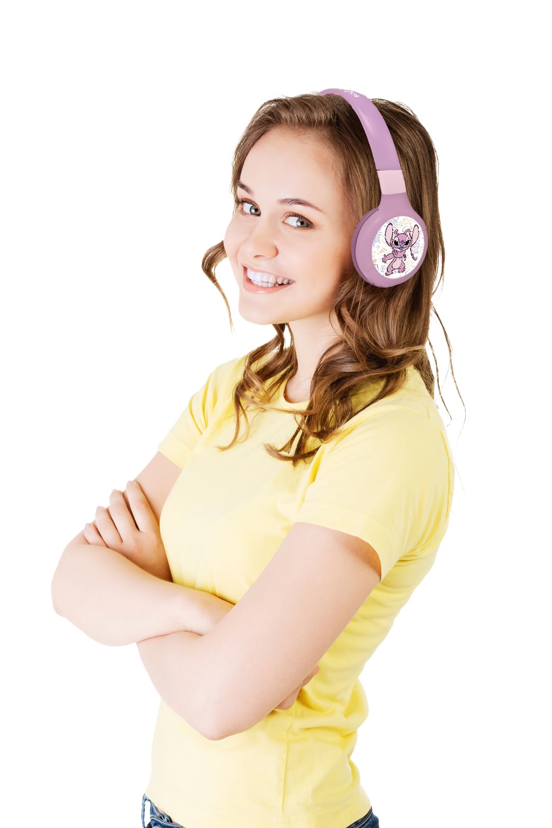 lexibook-hpbt010d1-auriculares-bluetooth-infantiles-stitch-angel-2-en-1 image 3