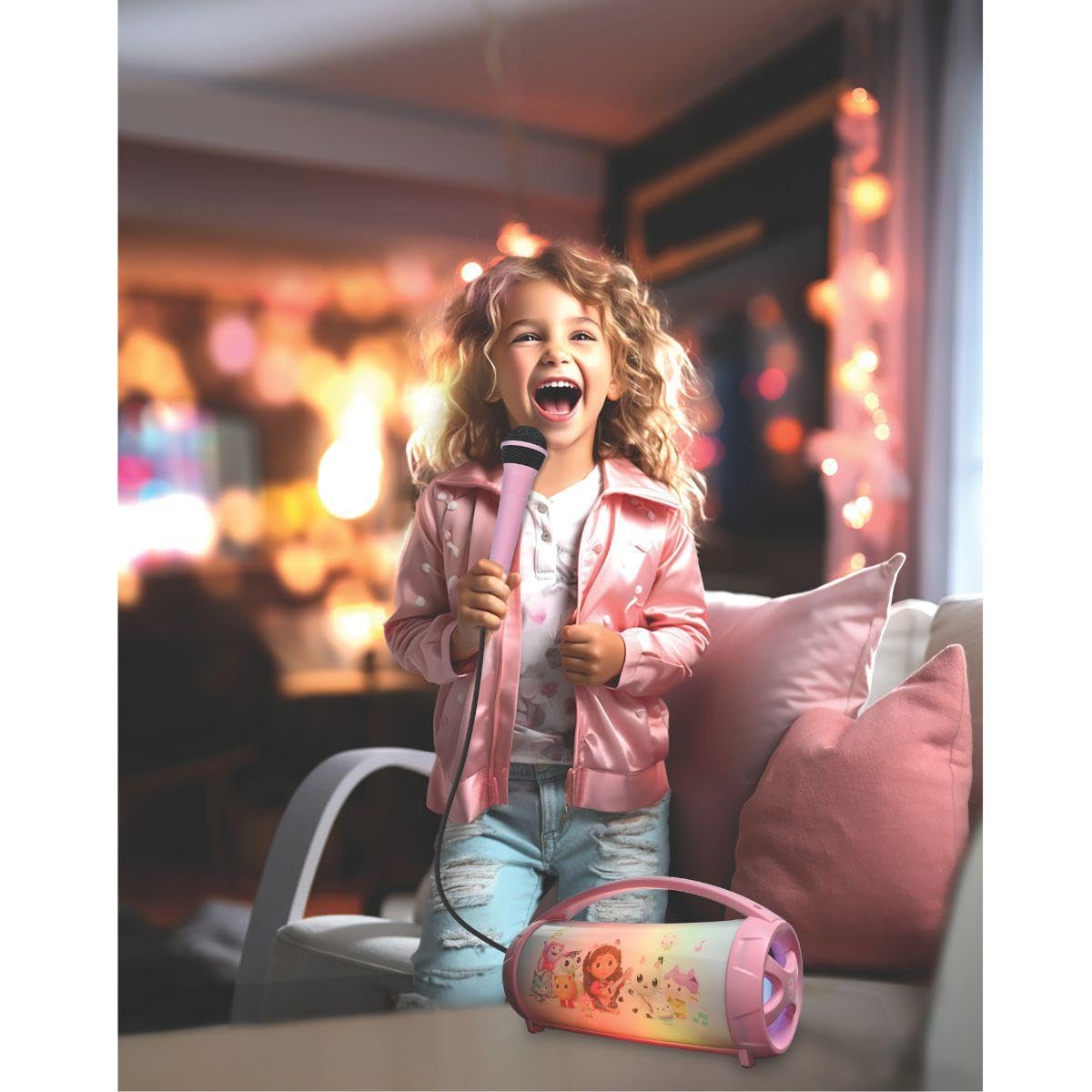 lexibook-gabby-altavoz-karaoke-rosa-bluetooth-btp585gdhzlxb image 3
