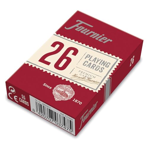 fournier-n-26-baraja-de-cartas-de-bridge-55-cartas-rojo-azul image 8