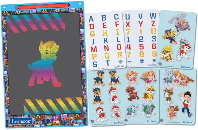 lexibook-crt10pa-pizarra-m-gica-patrulla-canina-28-cm-con-plantillas image 1