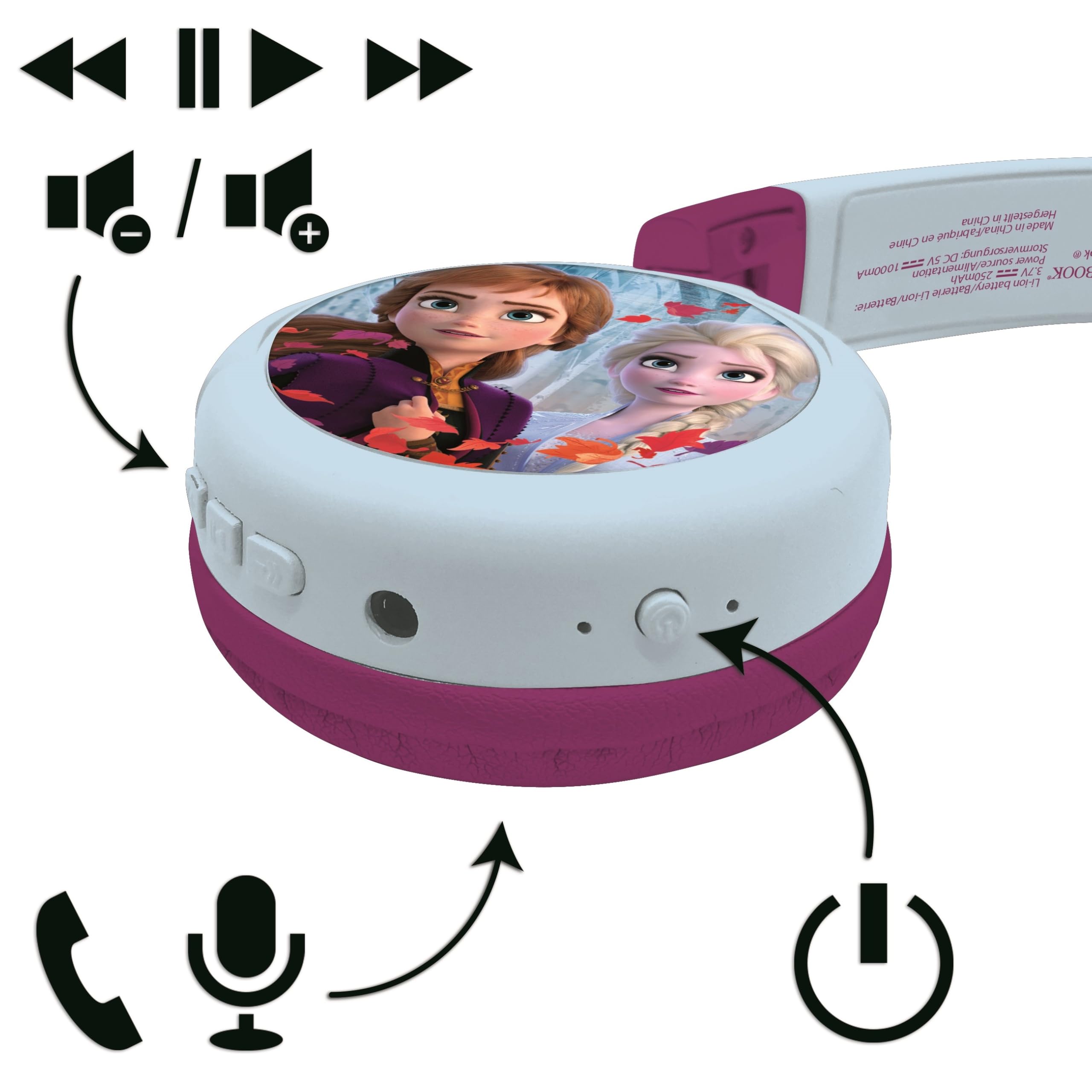 lexibook-frozen-auriculares-bluetooth-infantiles-hpbt010fzlxb image 5