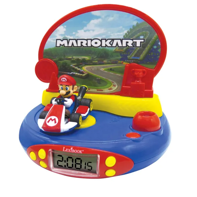lexibook-mario-kart-rp500nilxb-reloj-proyector-despertador-con-luz-nocturna image 1