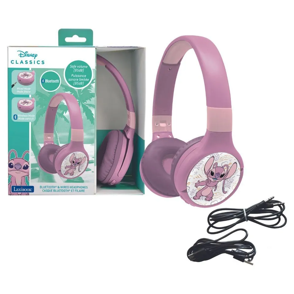 lexibook-stitch-angel-hpbt010d1lxb-auriculares-bluetooth-infantiles image 1