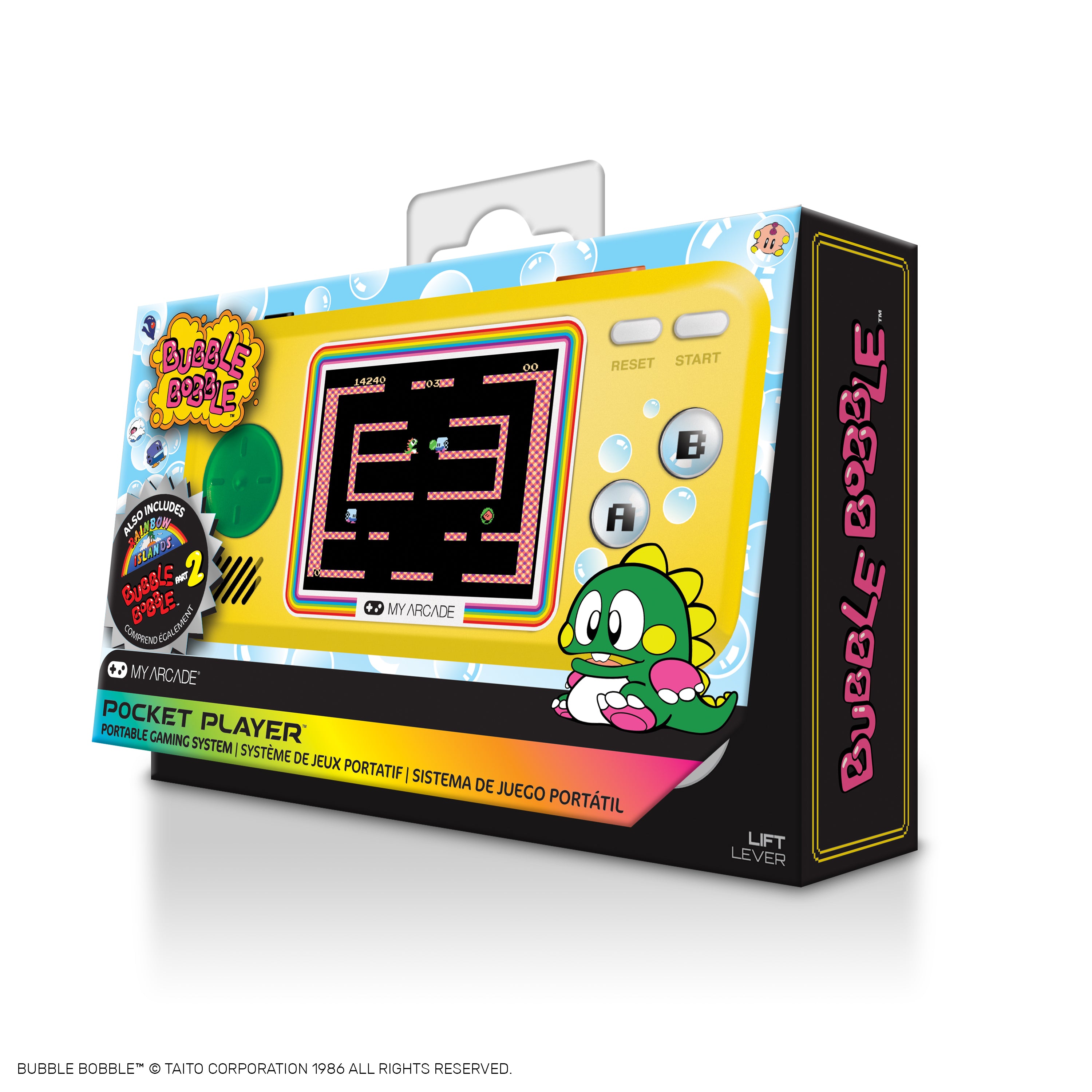 my-arcade-bubble-bobble-pocket-player-3-juegos-en-1-taito image 6