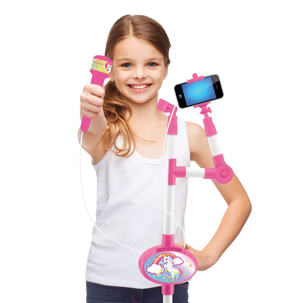 lexibook-micr-fono-con-altavoz-y-soporte-luminoso-unicornio-rosa-s150uni image 6