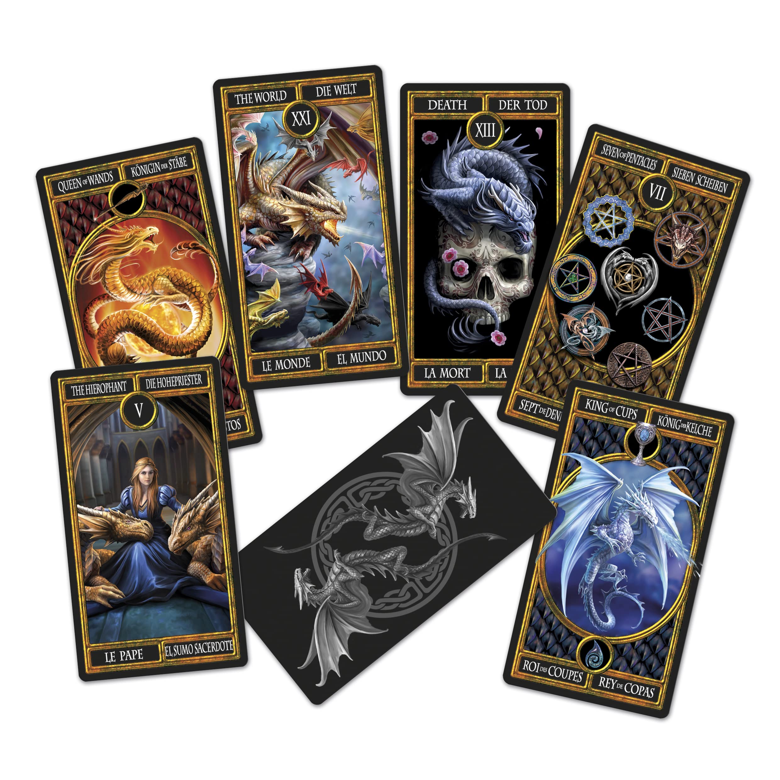 fournier-dragons-de-anne-stokes-baraja-de-tarot-78-cartas image 4