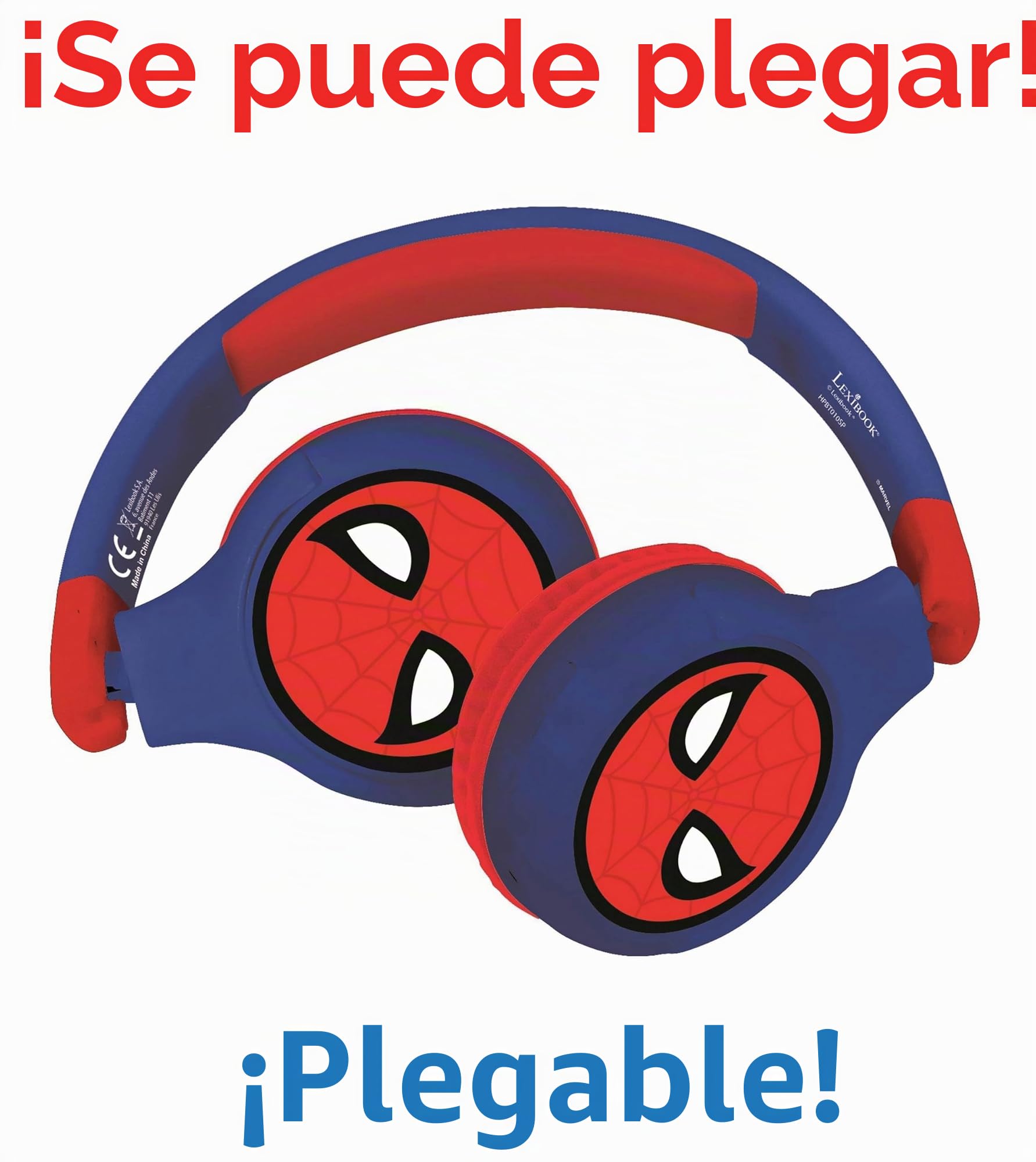 lexibook-spider-man-hpbt010splxb-auriculares-bluetooth-infantiles image 4