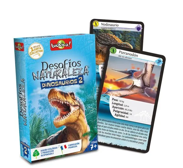 falomir-juegos-desaf-nat-dino-2-2022-collector-juego-de-cartas-de-dinosaurios image 1