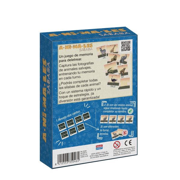 falomir-juegos-a-ni-ma-les-sabana-juego-de-cartas image 2
