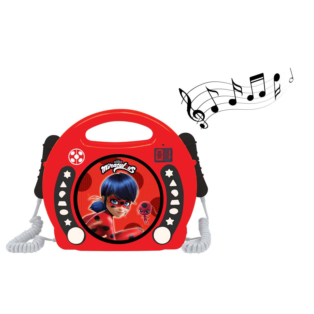 lexibook-miraculous-ladybug-reproductor-cd-port-til-karaoke-rcdk100mi image 3