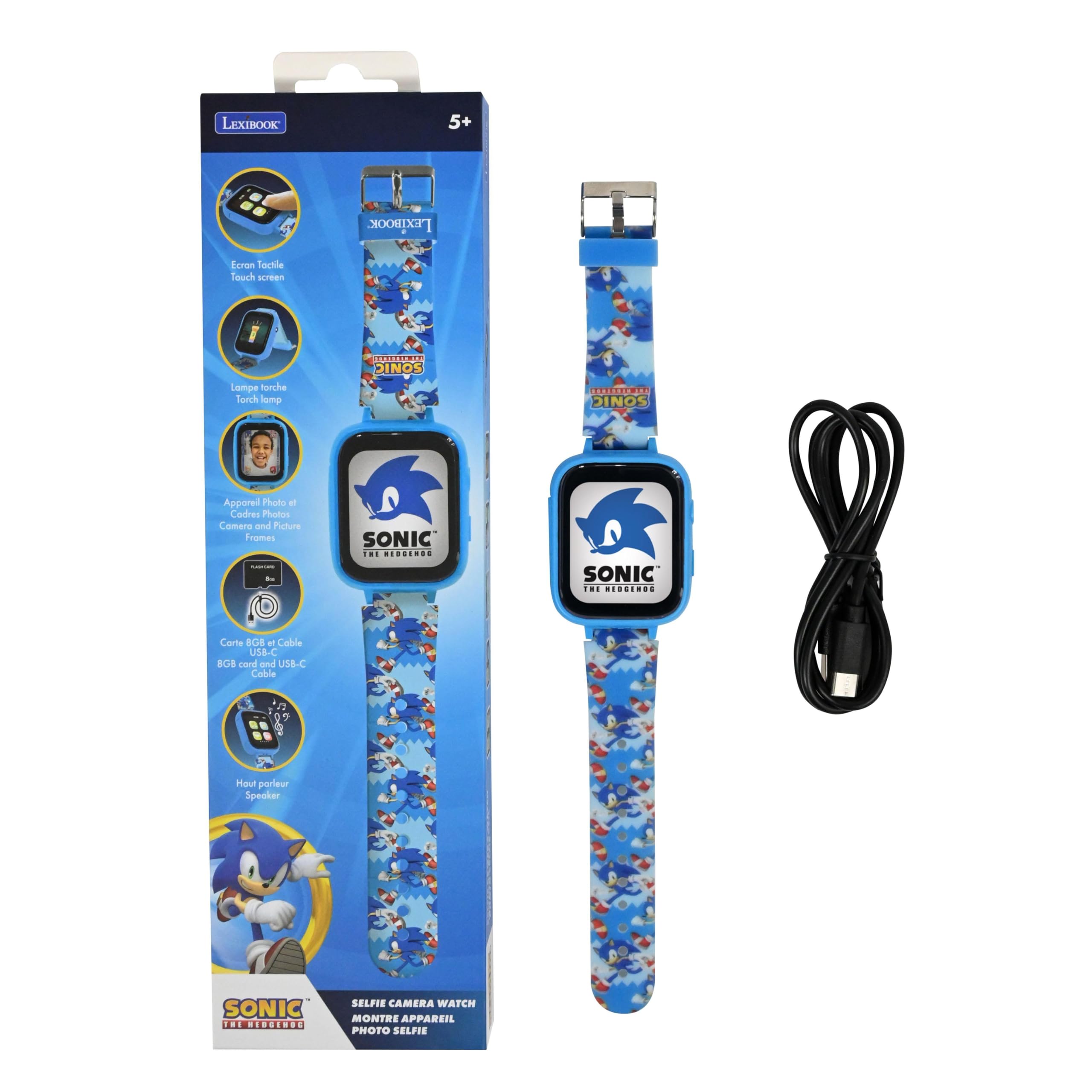 lexibook-sonic-dmw070snlxb-reloj-con-c-mara-t-ctil image 1