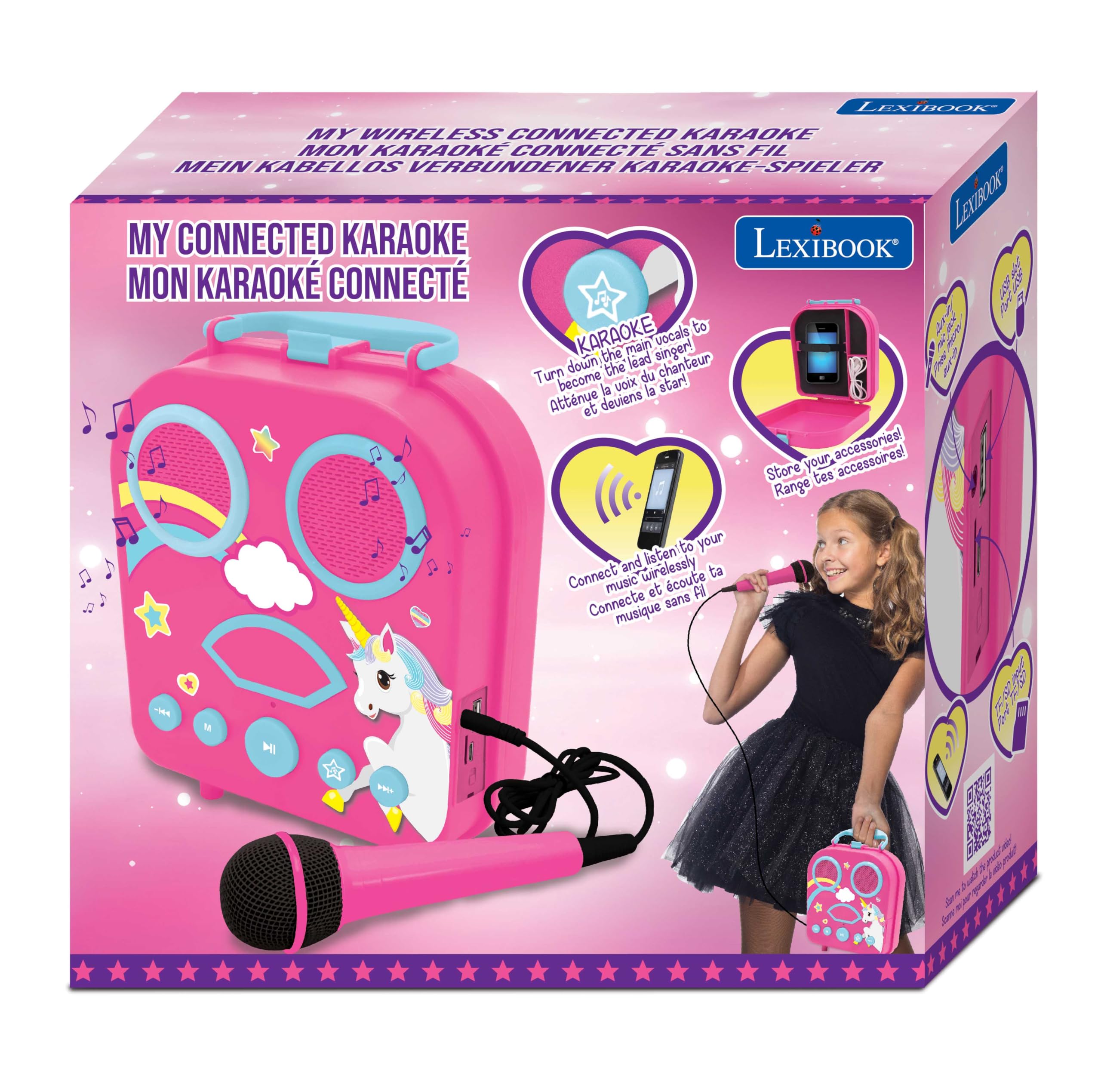 lexibook-my-secret-btc050uni-altavoz-karaoke-port-til-unicornio-con-micr-fono image 8