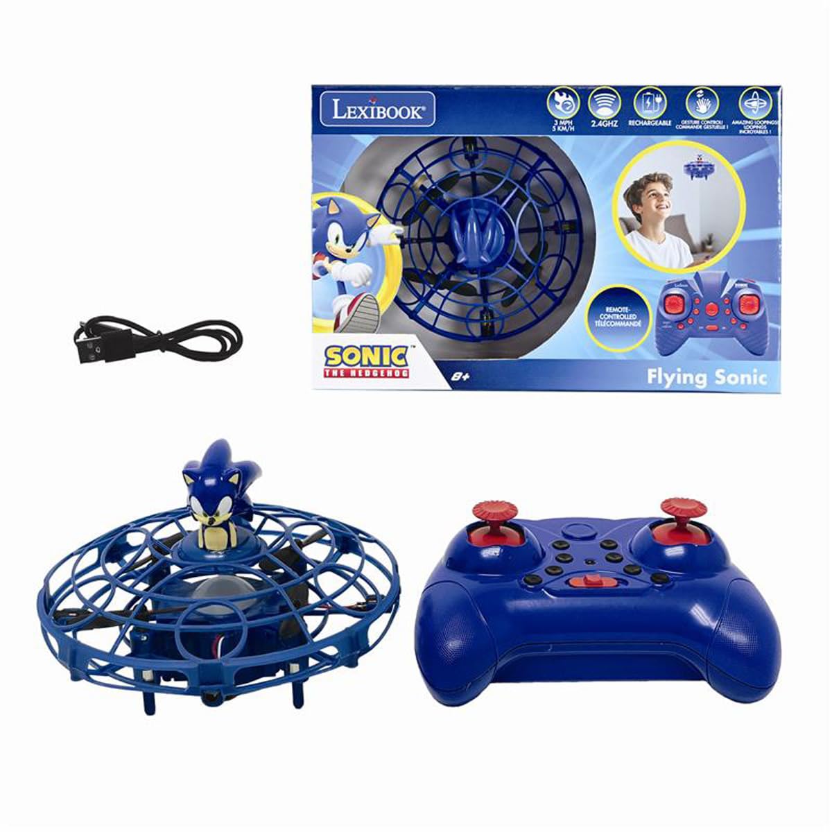 lexibook-ufosn-sonic-ufo-volador-rc-con-luz image 1