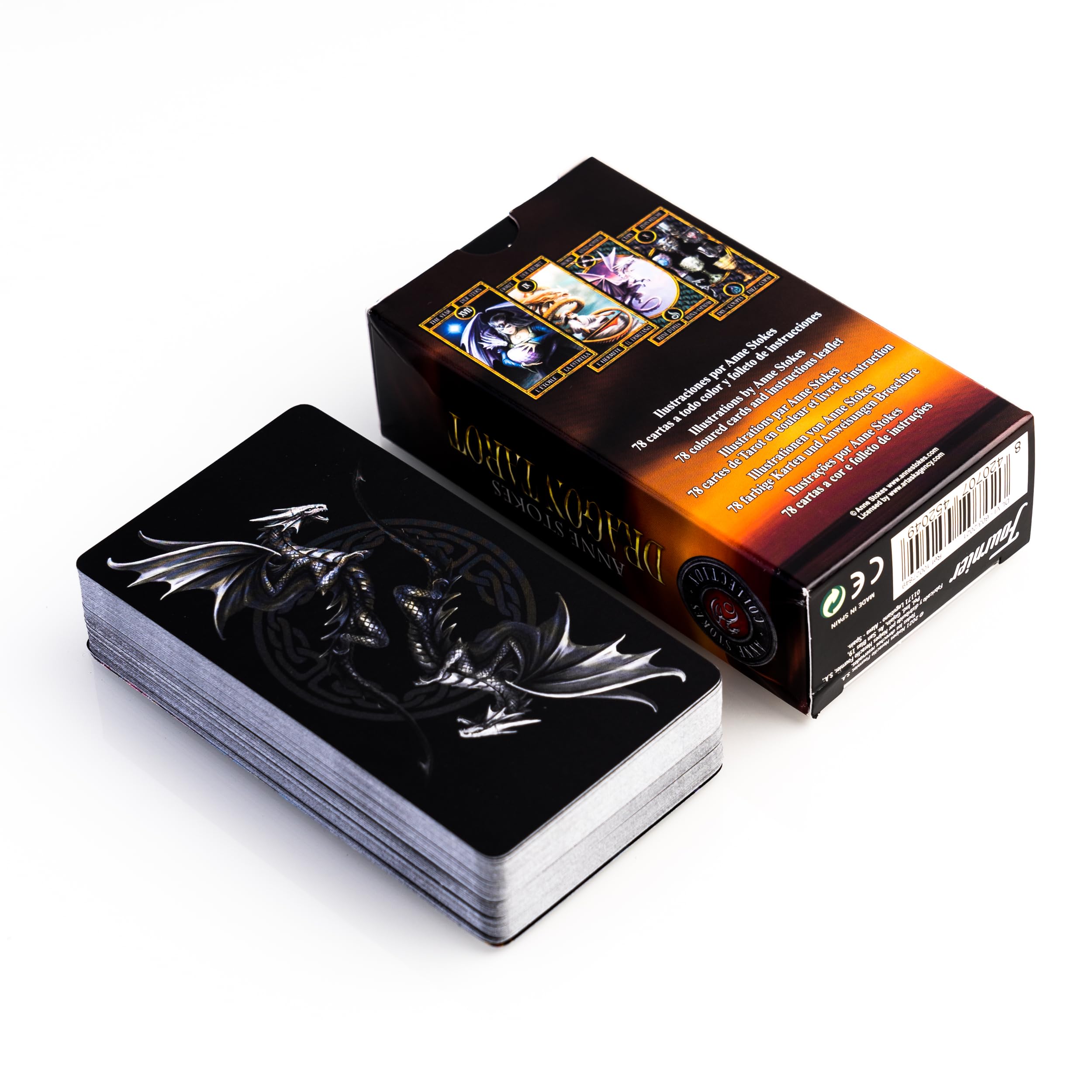fournier-dragons-de-anne-stokes-baraja-de-tarot-78-cartas image 3
